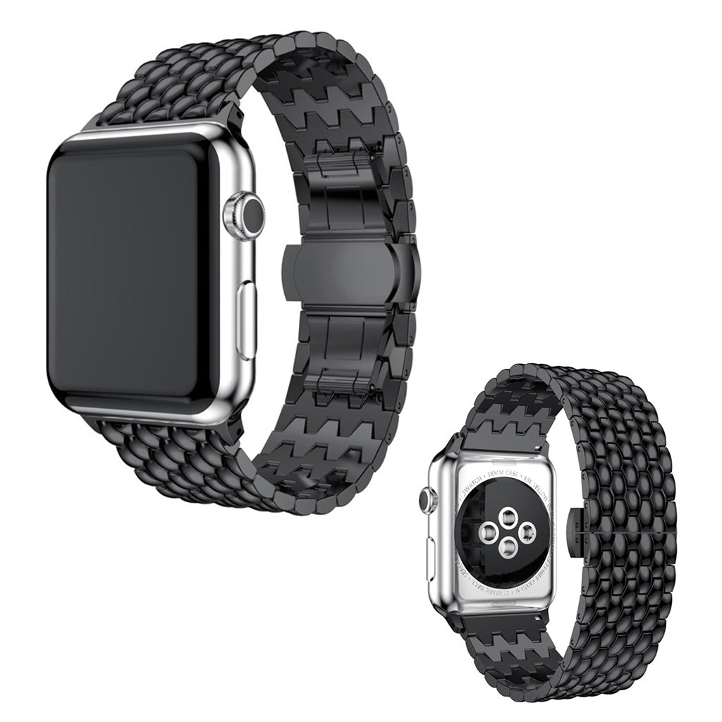 SkΓΈn Apple Watch Series 5 44mm / Apple Watch 44mm Metal Rem - Sort#serie_1
