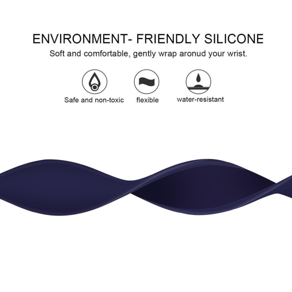 Vildt kønt Universal Apple Silikone Rem - Størrelse: L - Blå#serie_5