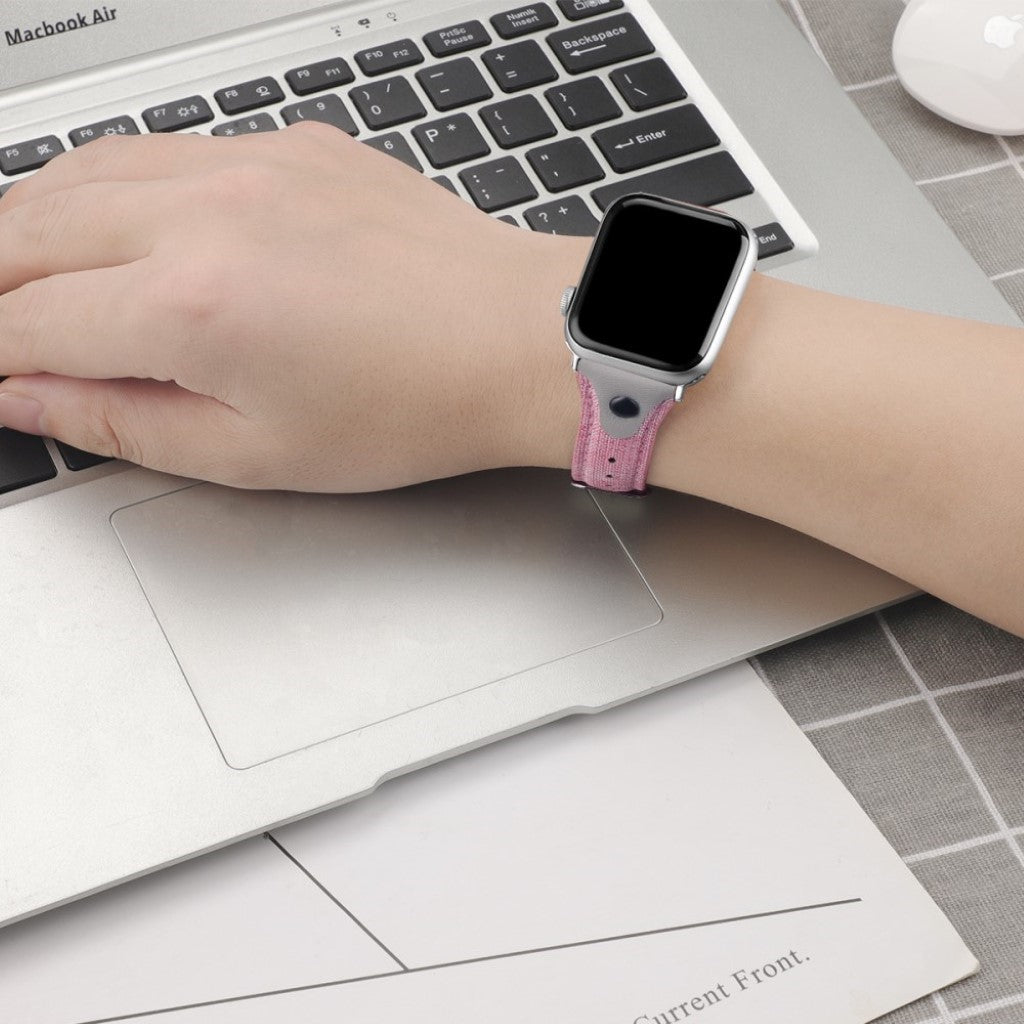 Helt vildt komfortabel Universal Apple Ægte læder Rem - Pink#serie_5