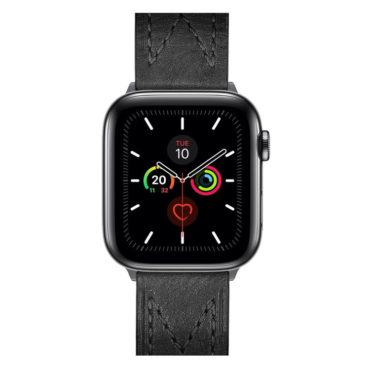 Meget cool Universal Apple Ægte læder Rem - Sort#serie_1