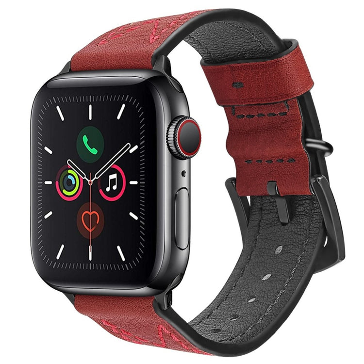 Meget cool Universal Apple Ægte læder Rem - Rød#serie_2