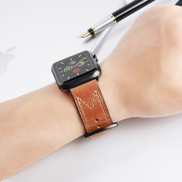 Meget cool Universal Apple Ægte læder Rem - Brun#serie_3