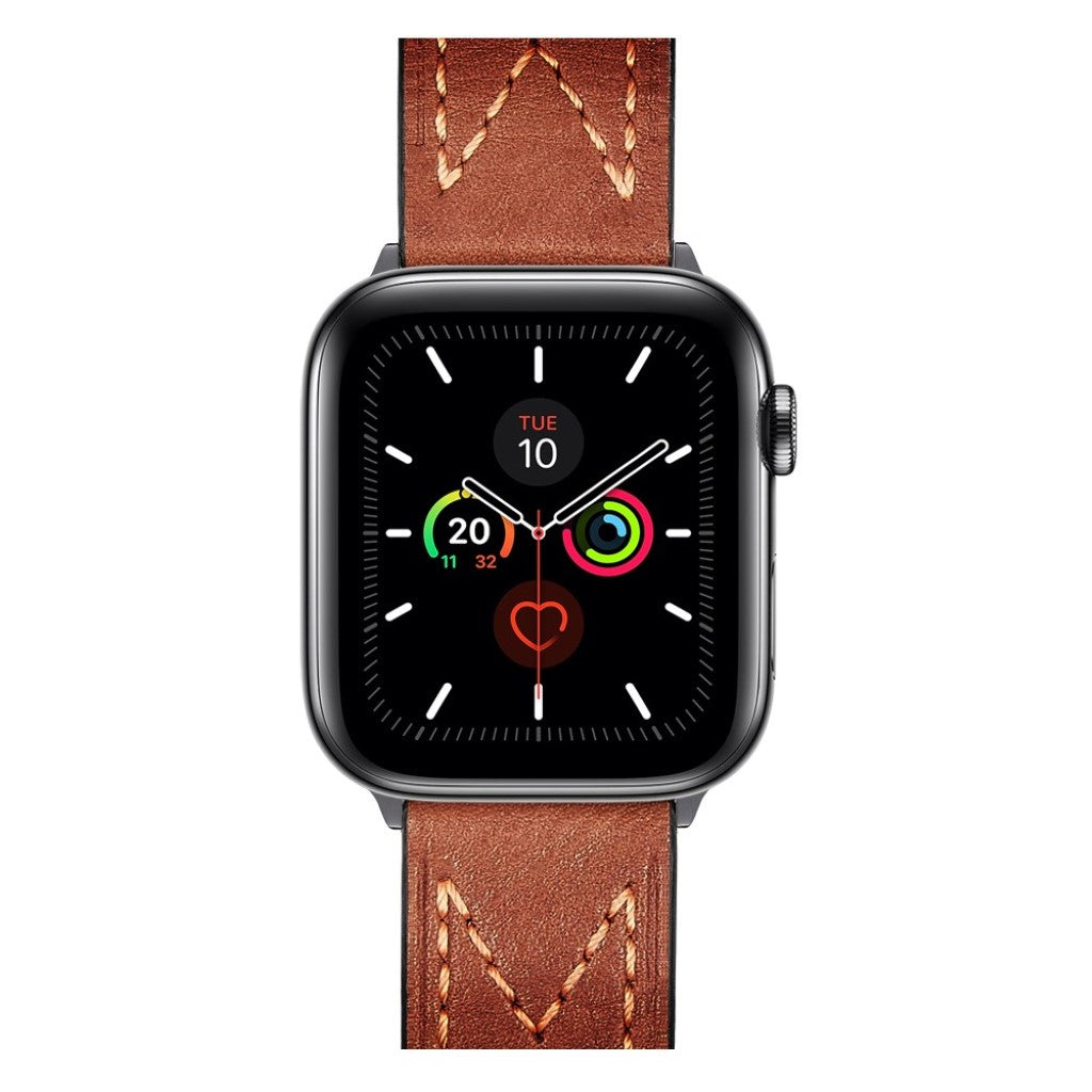 Meget cool Universal Apple Ægte læder Rem - Brun#serie_4