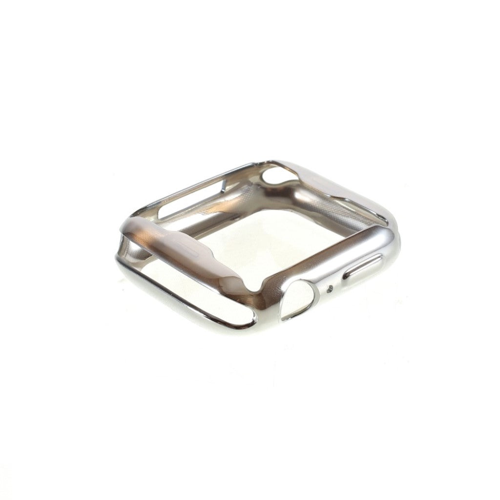 Universal Apple  Silikone og Glas Bumper  - Sølv#serie_4