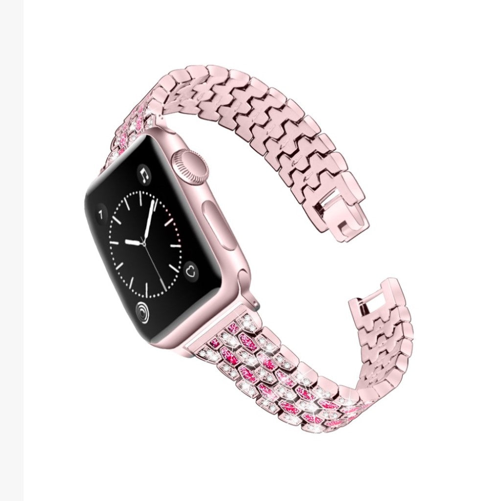 Vildt hårdfør Universal Apple Metal og Rhinsten Rem - Pink#serie_3