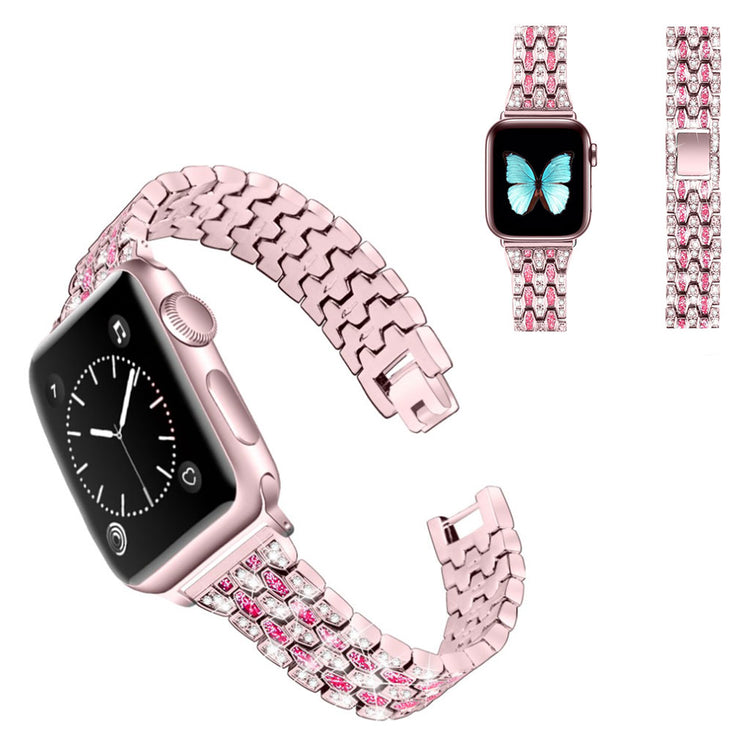 Vildt hårdfør Universal Apple Metal og Rhinsten Rem - Pink#serie_3