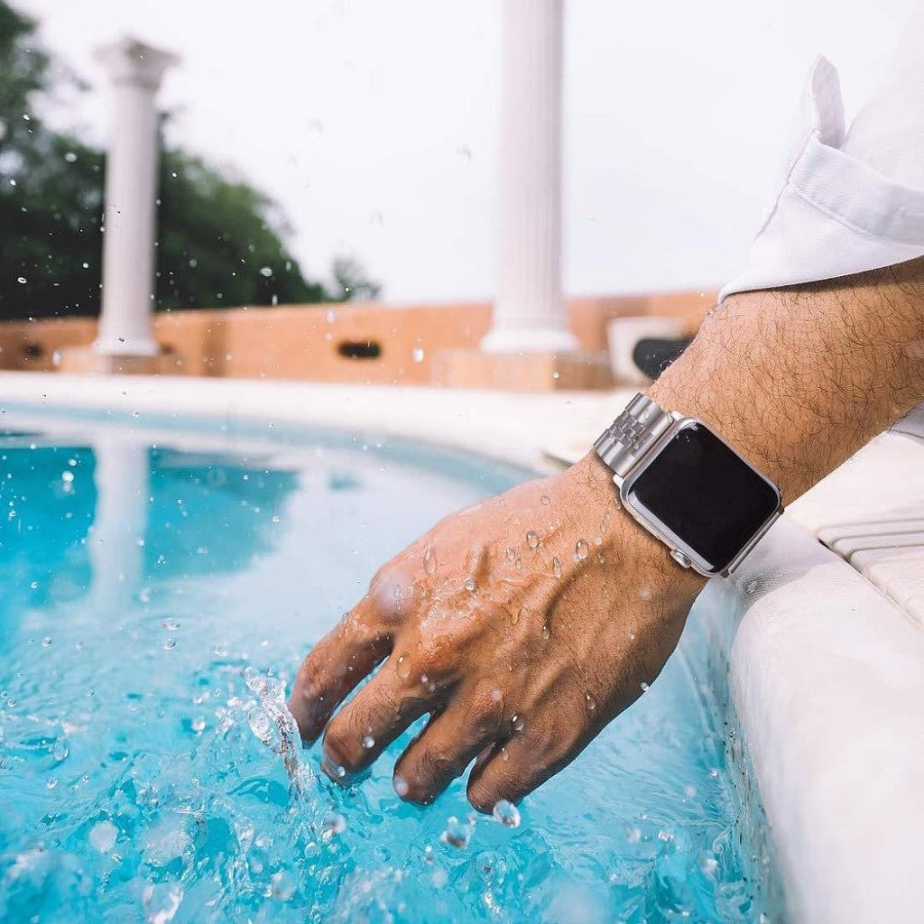 Helt vildt elegant Universal Apple Metal Rem - Guld#serie_2