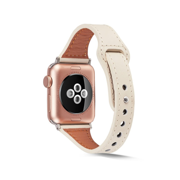 Rigtigt skøn Universal Apple Ægte læder Rem - Brun#serie_3