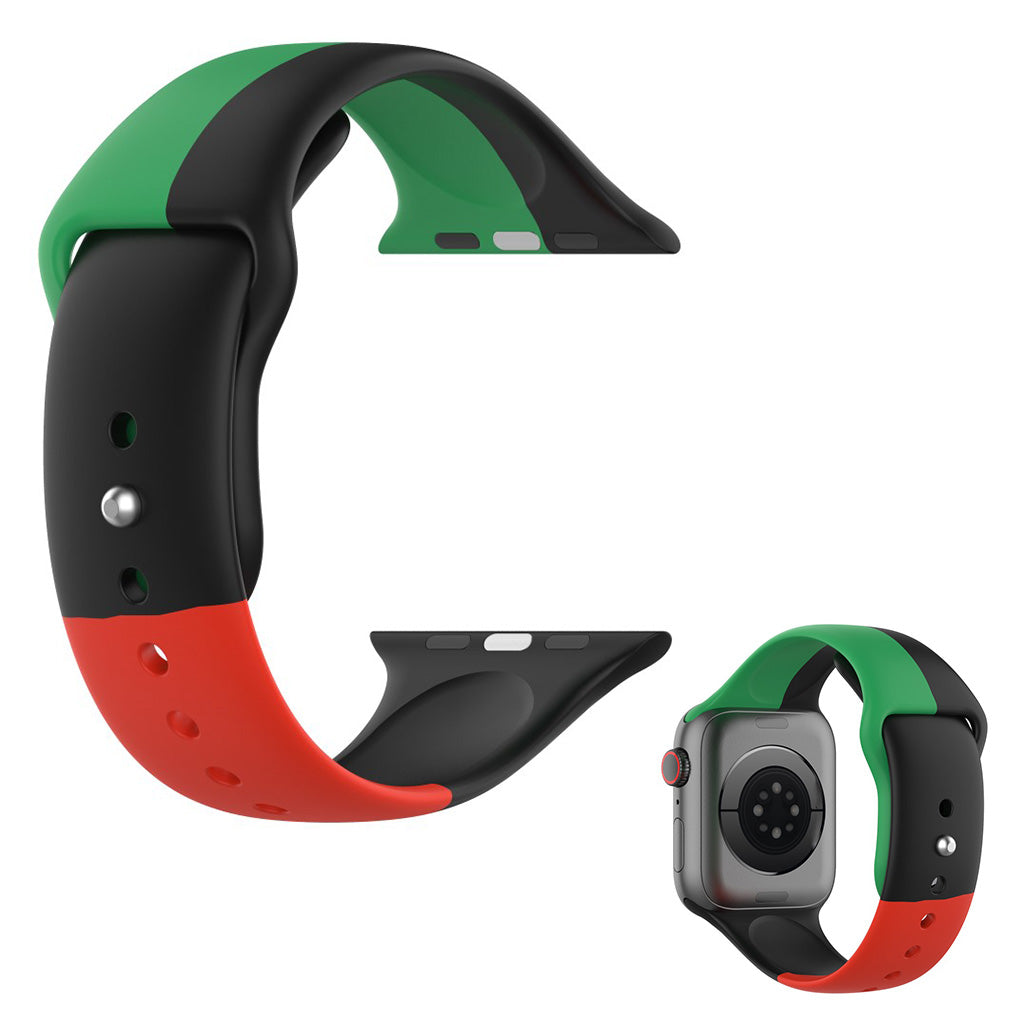 Super smuk Universal Apple Silikone Rem - StΓΈrrelse: L - Flerfarvet#serie_1