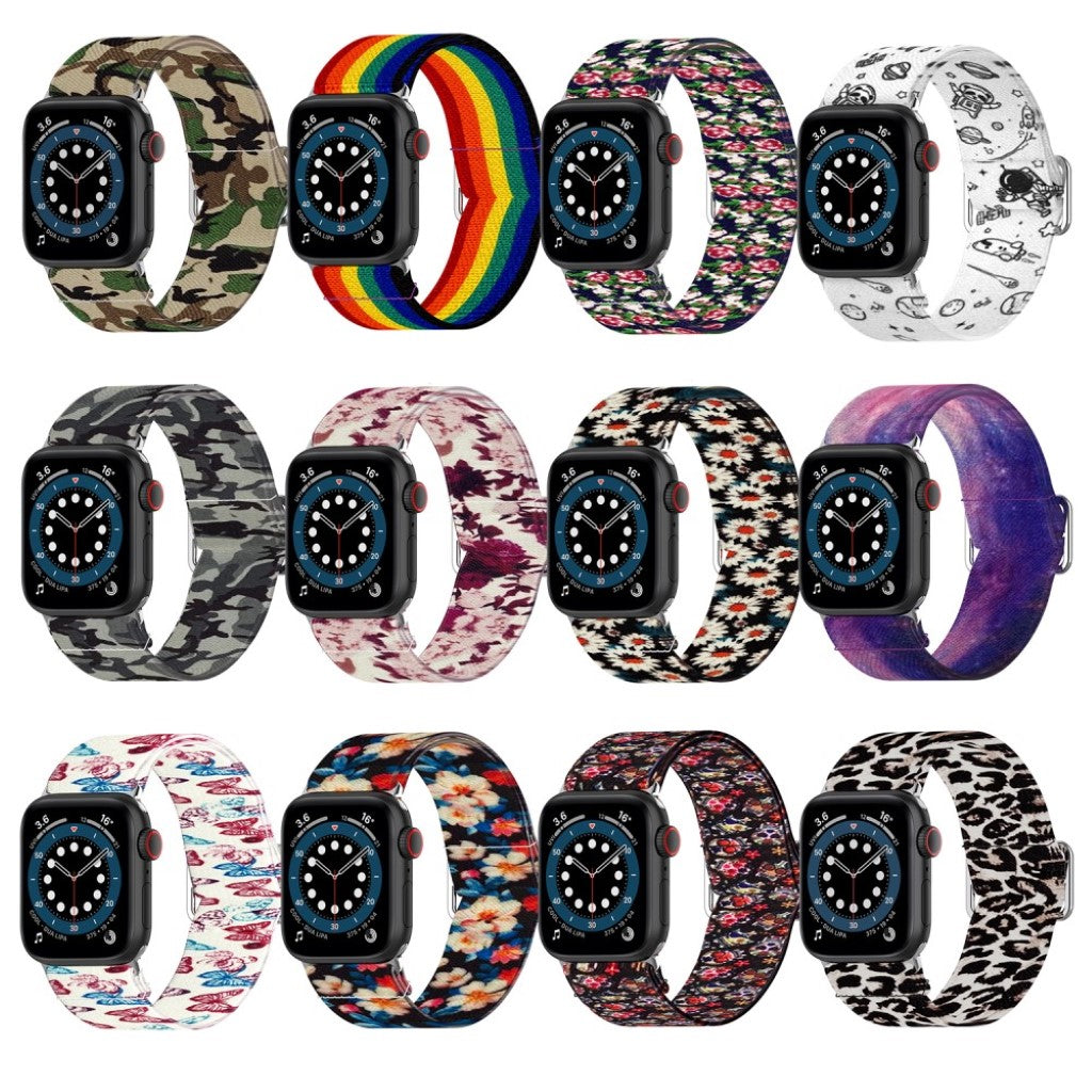 Mega kønt Universal Apple Nylon Rem - Flerfarvet#serie_5