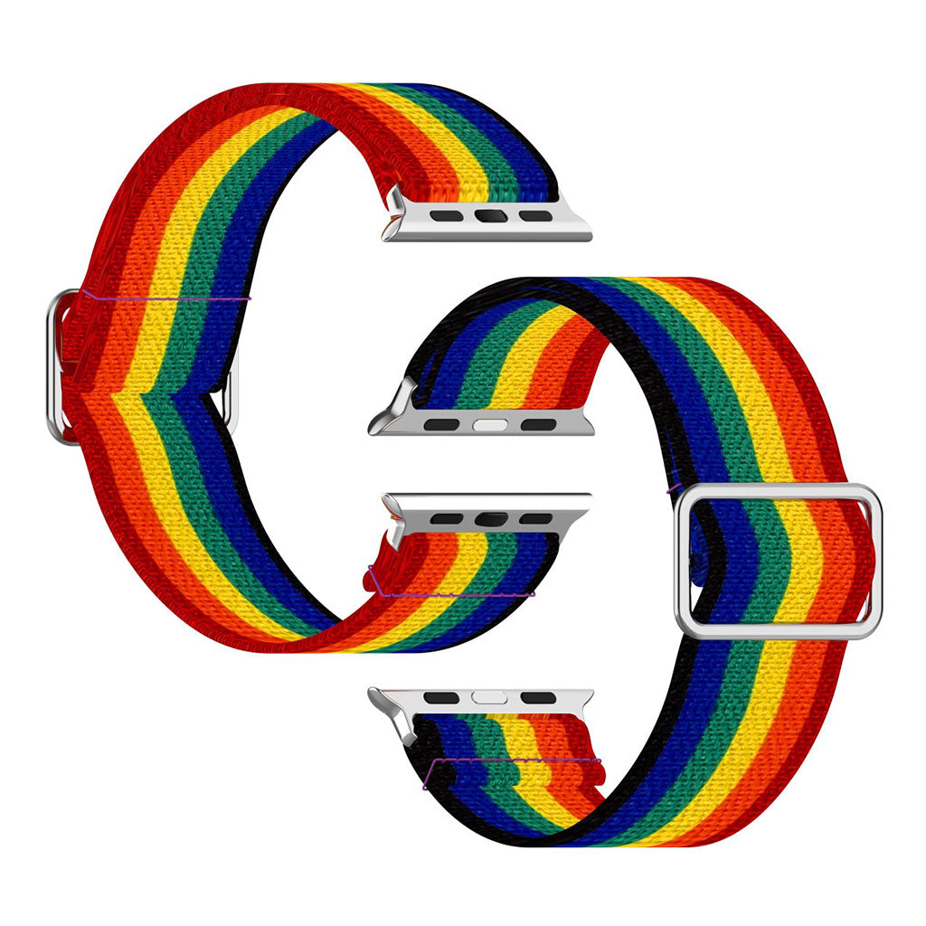 Apple Watch Series 6 / 5 44mm pattern printing watch band - Rainbow#serie_2