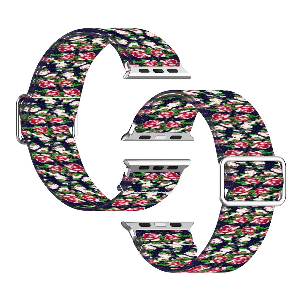 Apple Watch Series 6 / 5 44mm pattern printing watch band - Blue / Rose#serie_7