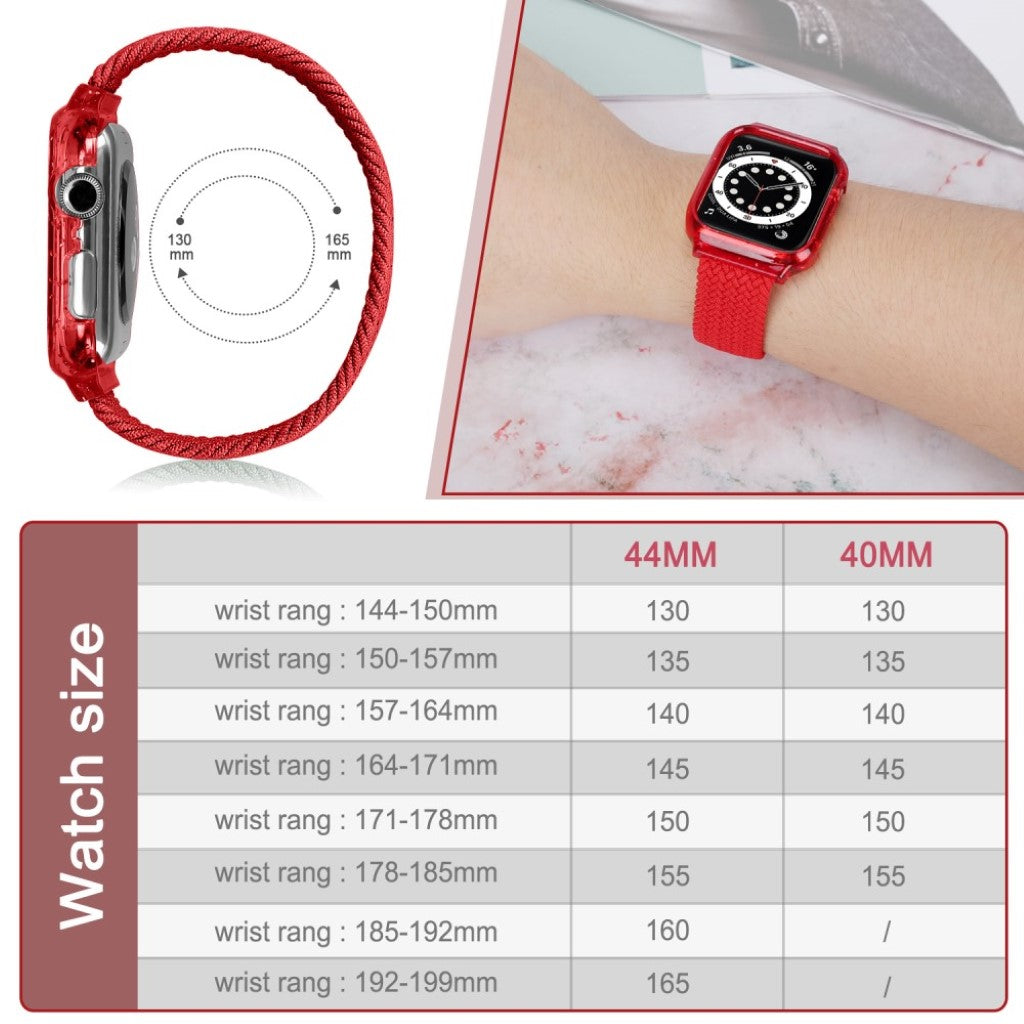 Meget slidstærk Universal Apple Nylon Rem - Størrelse: S - Rød#serie_5