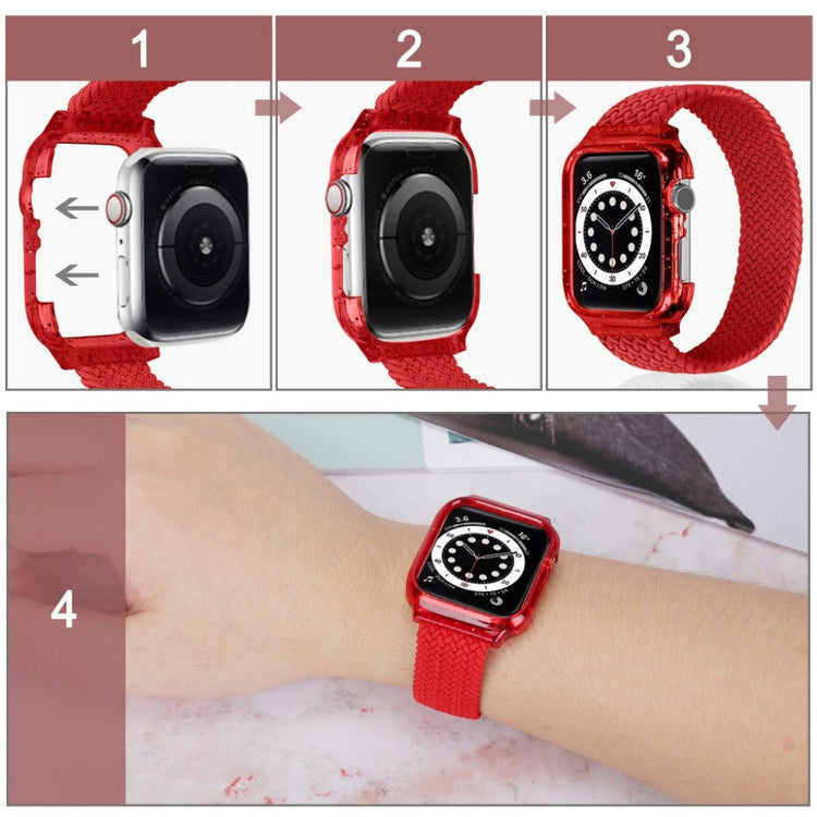 Meget slidstærk Universal Apple Nylon Rem - Størrelse: S - Rød#serie_5