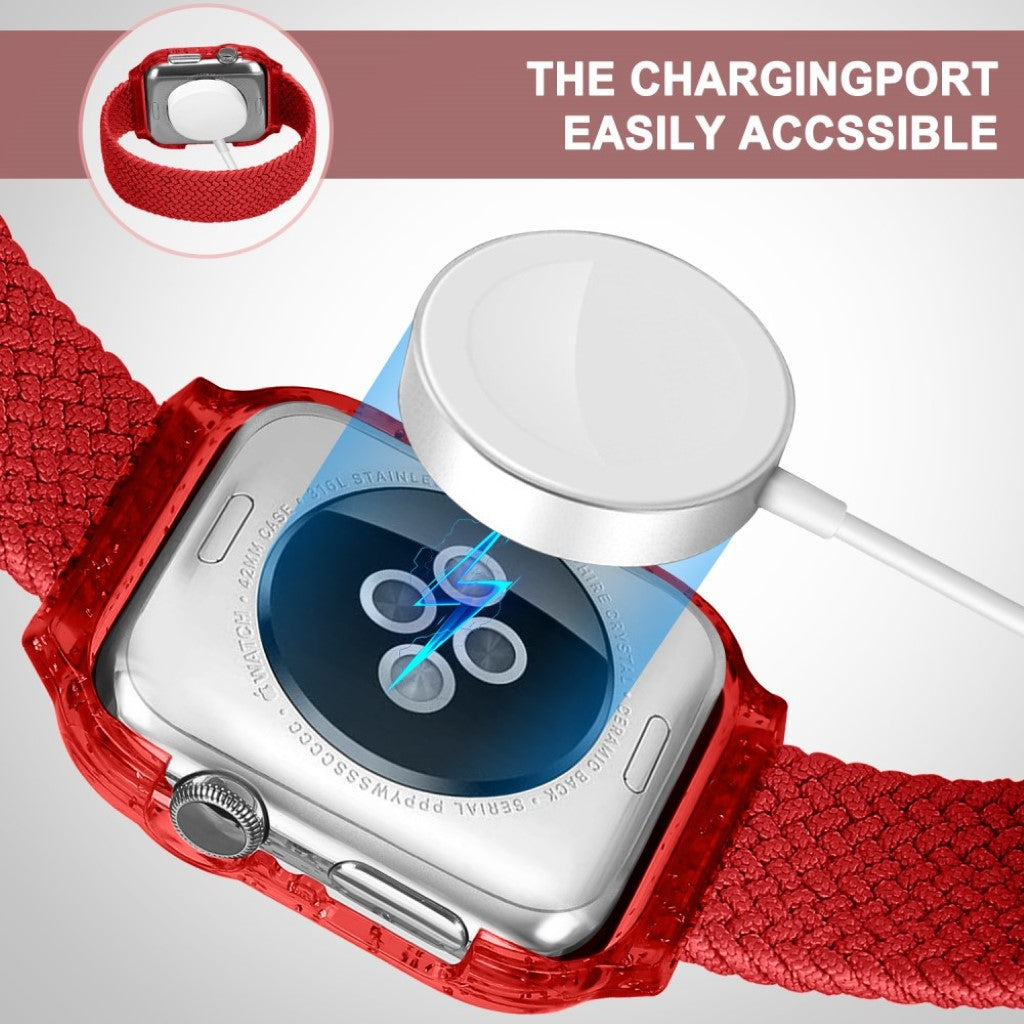 Meget slidstærk Universal Apple Nylon Rem - Størrelse: S - Rød#serie_5