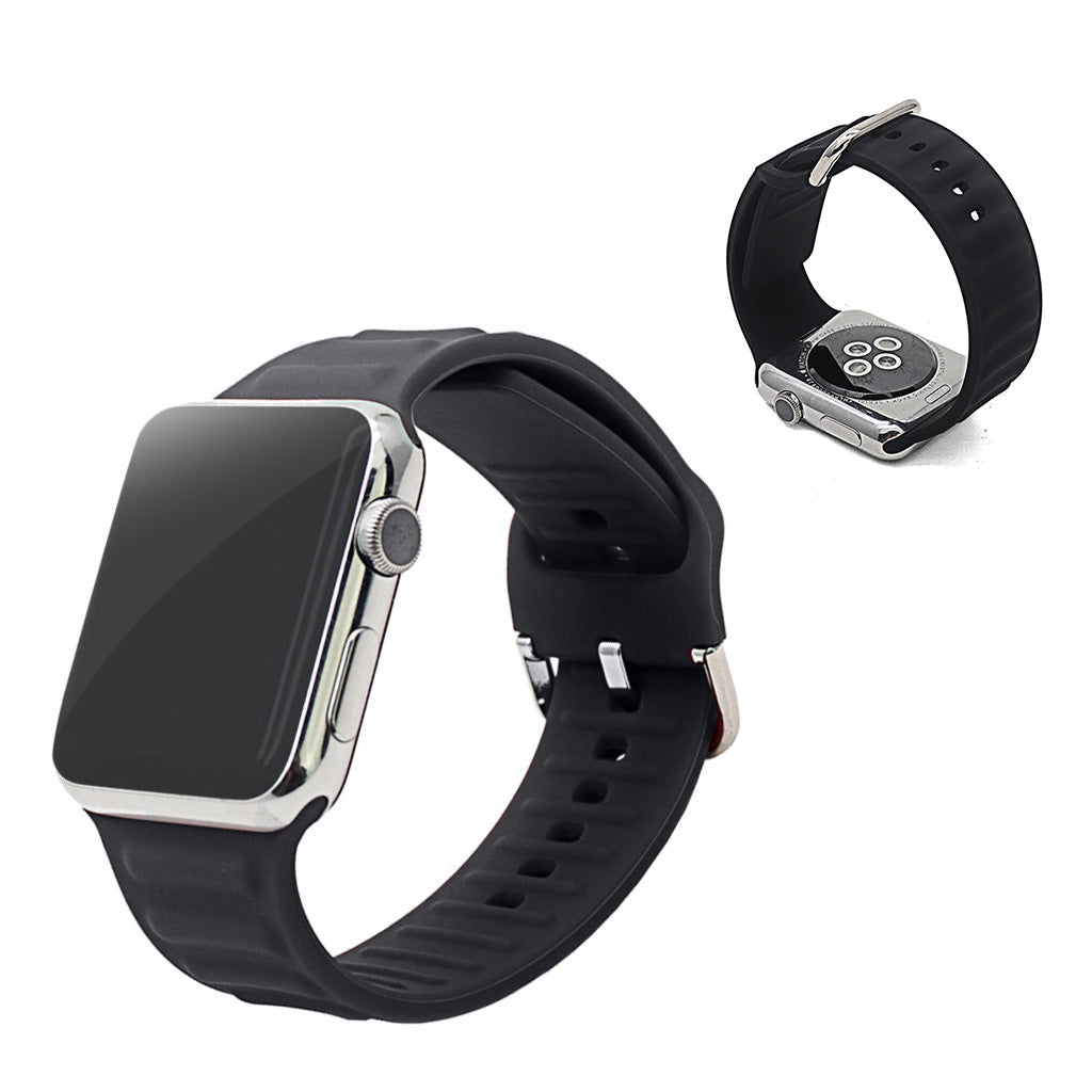 Mega holdbart Universal Apple Silikone Rem - Sort#serie_2
