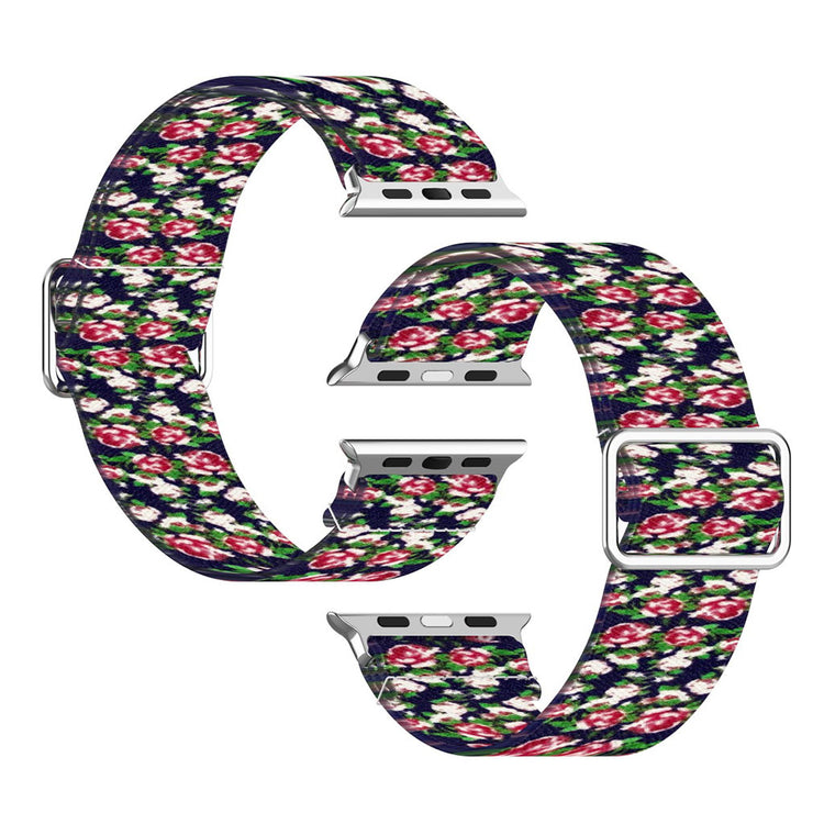 Apple Watch Series 6 / 5 40mm pattern printing watch band - Blue / Rose#serie_7