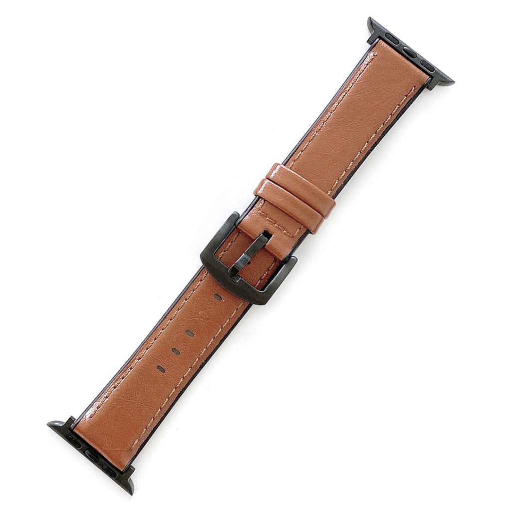 Meget fantastisk Universal Apple Kunstlæder og Silikone Rem - Brun#serie_5