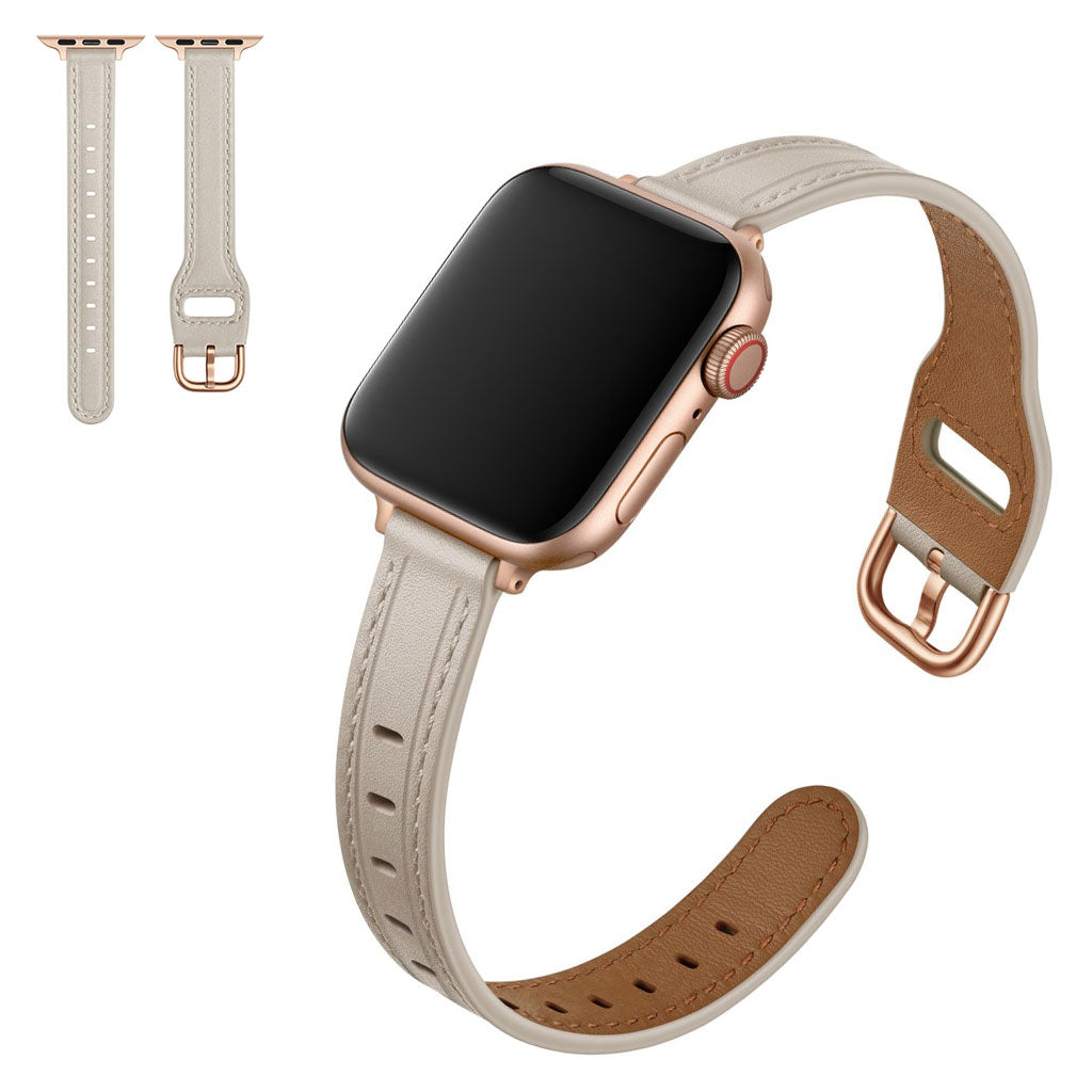 Mega komfortabel Universal Apple Ægte læder Rem - Brun#serie_8