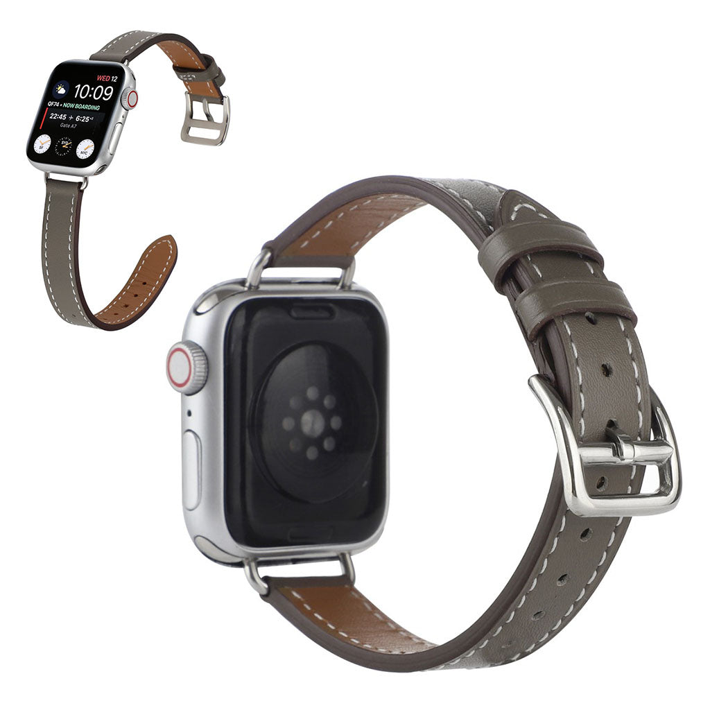 Super slidstærk Universal Apple Kunstlæder Rem - Sølv#serie_3