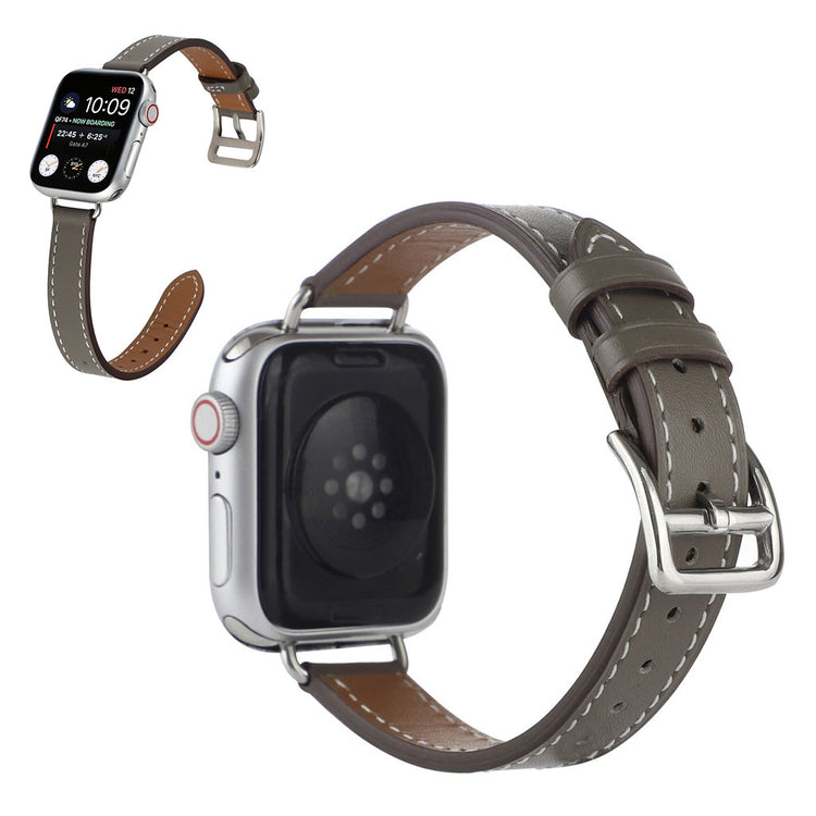 Super slidstærk Universal Apple Kunstlæder Rem - Sølv#serie_3