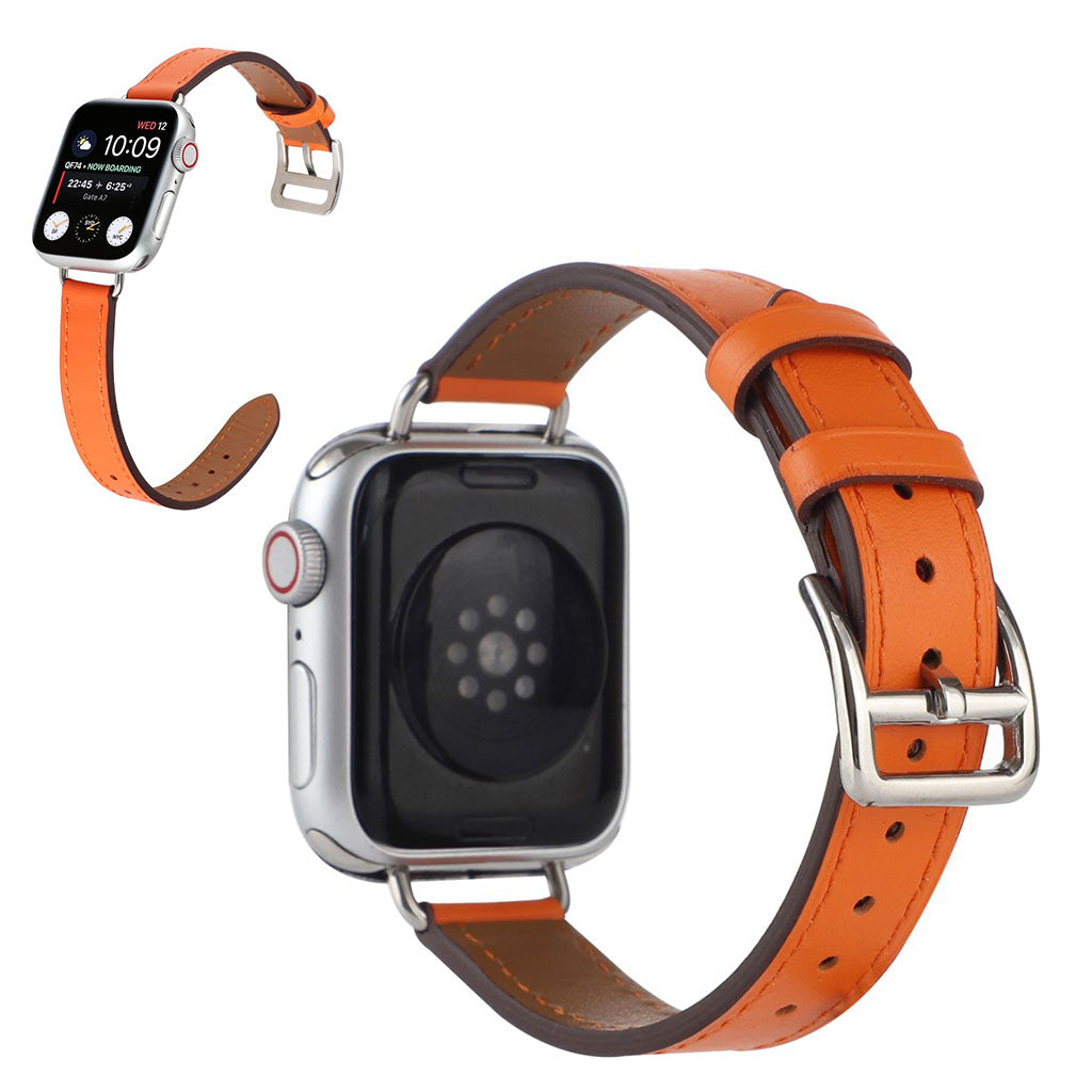 Super slidstærk Universal Apple Kunstlæder Rem - Brun#serie_6