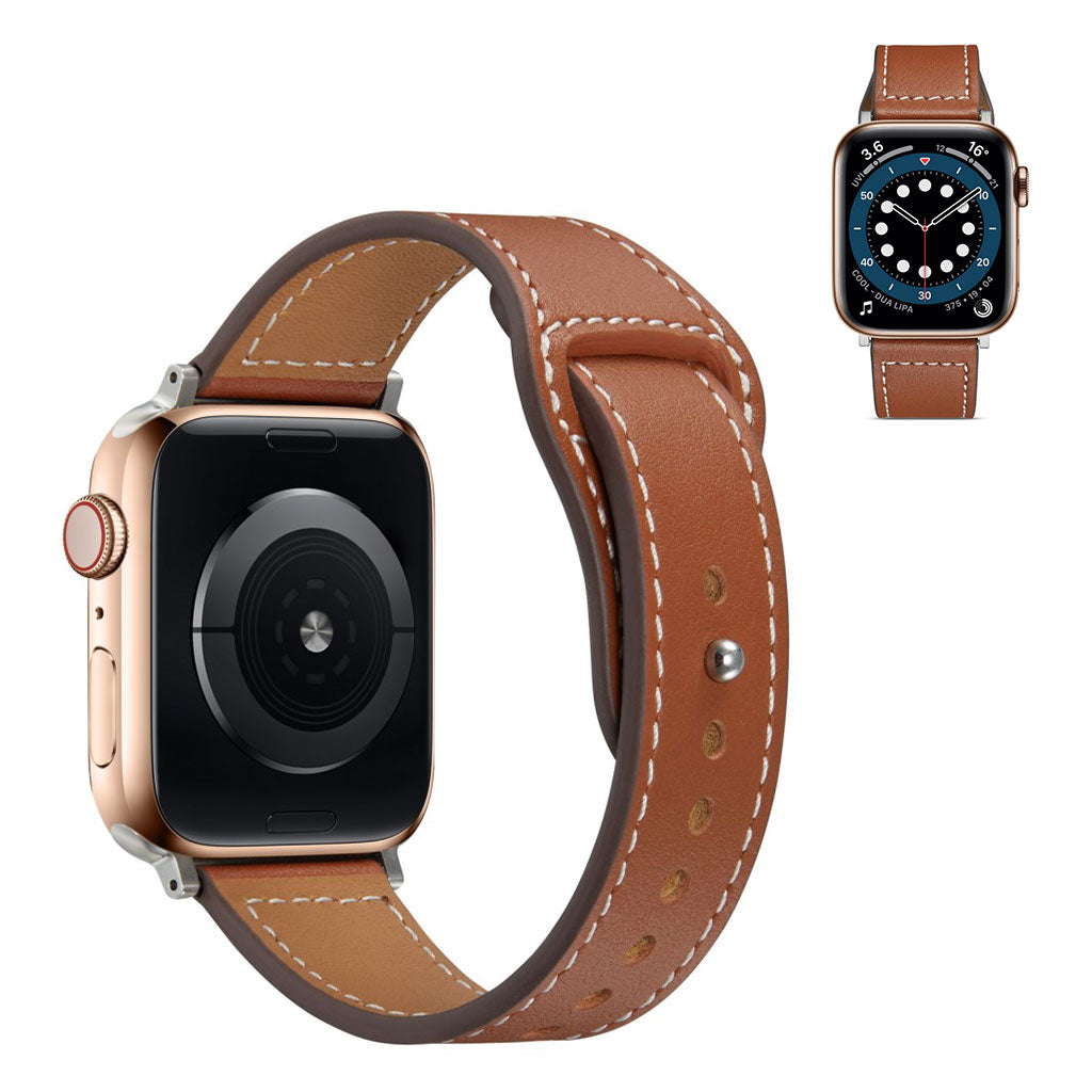 Meget flot Universal Apple Γgte lΓ¦der Rem - Brun#serie_1