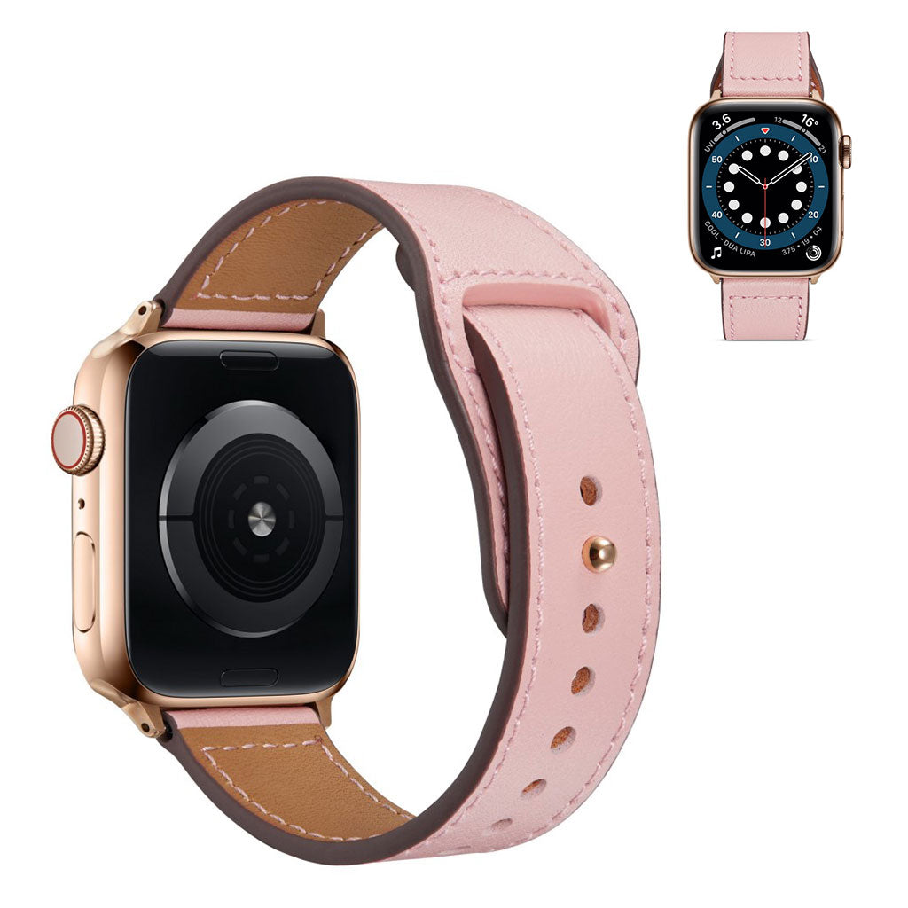 Meget flot Universal Apple Ægte læder Rem - Pink#serie_2