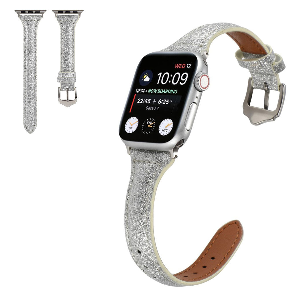 Mega skøn Universal Apple Kunstlæder Rem - Sølv#serie_5