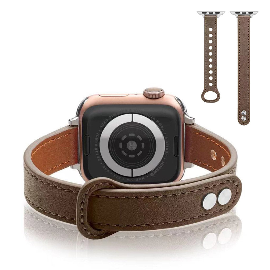 Rigtigt kønt Universal Apple Kunstlæder Rem - Brun#serie_2