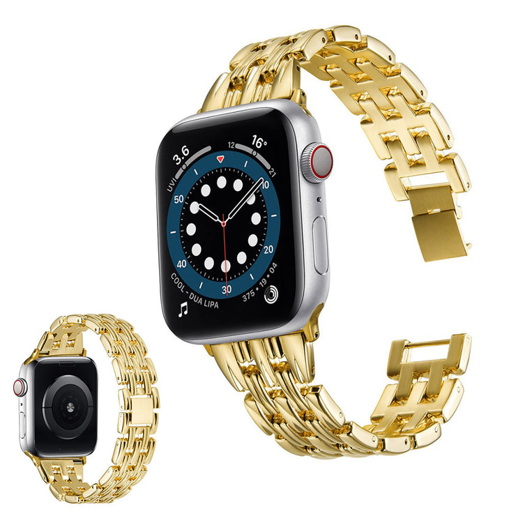Smuk Universal Apple Metal Rem - Guld#serie_3