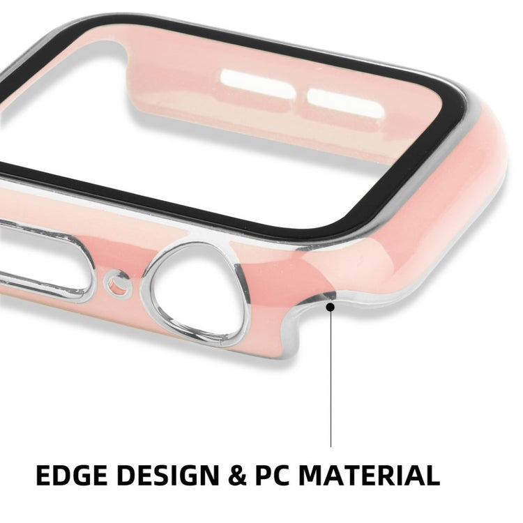 Meget Flot Universal Apple Cover med Skærmbeskytter i Plastik og Hærdet Glas - Pink#serie_5