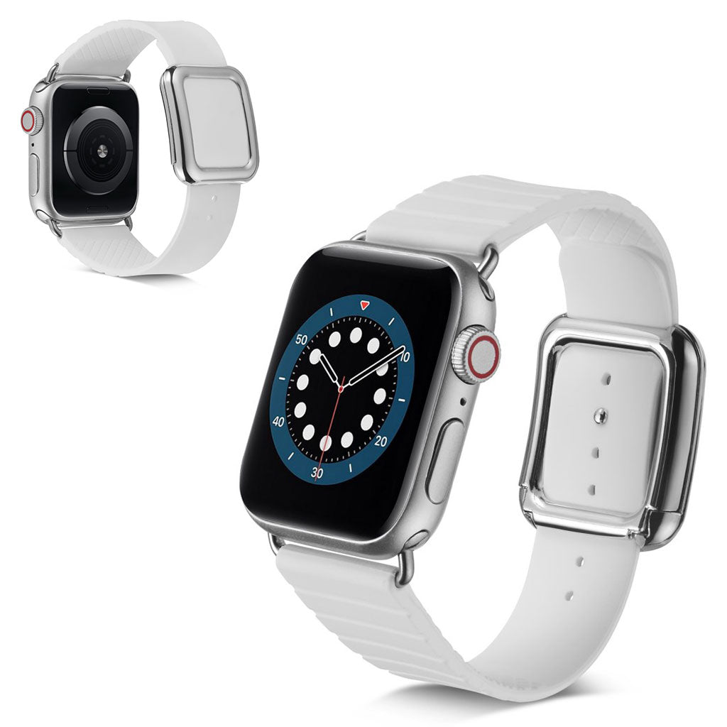Helt vildt kΓΈnt Universal Apple Silikone Rem - Hvid#serie_1