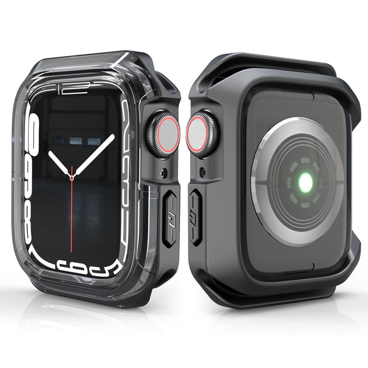 Universal Apple Gennemsigtig Silikone Bumper  - Sort#serie_2