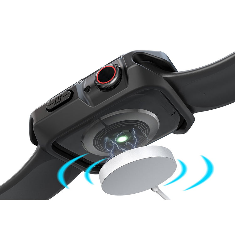 Universal Apple Gennemsigtig Silikone Bumper  - Sort#serie_3