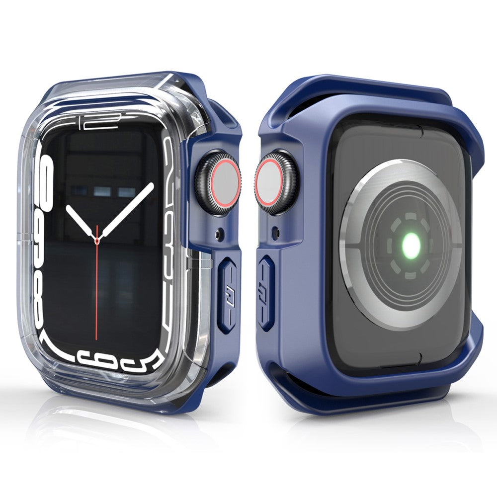 Universal Apple Gennemsigtig Silikone Bumper  - Blå#serie_4