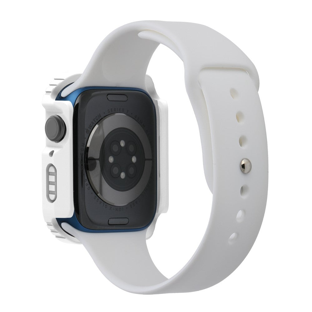 Mega Fed Universal Apple Cover med Skærmbeskytter i Plastik og Hærdet Glas - Hvid#serie_2