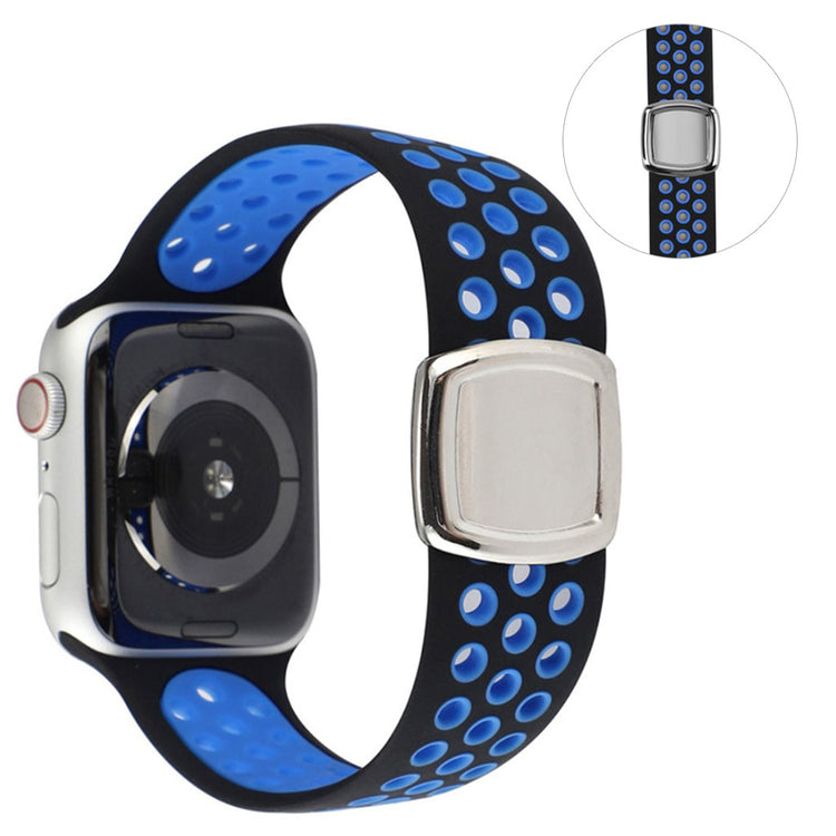 Super smuk Universal Apple Silikone Rem - Blå#serie_10