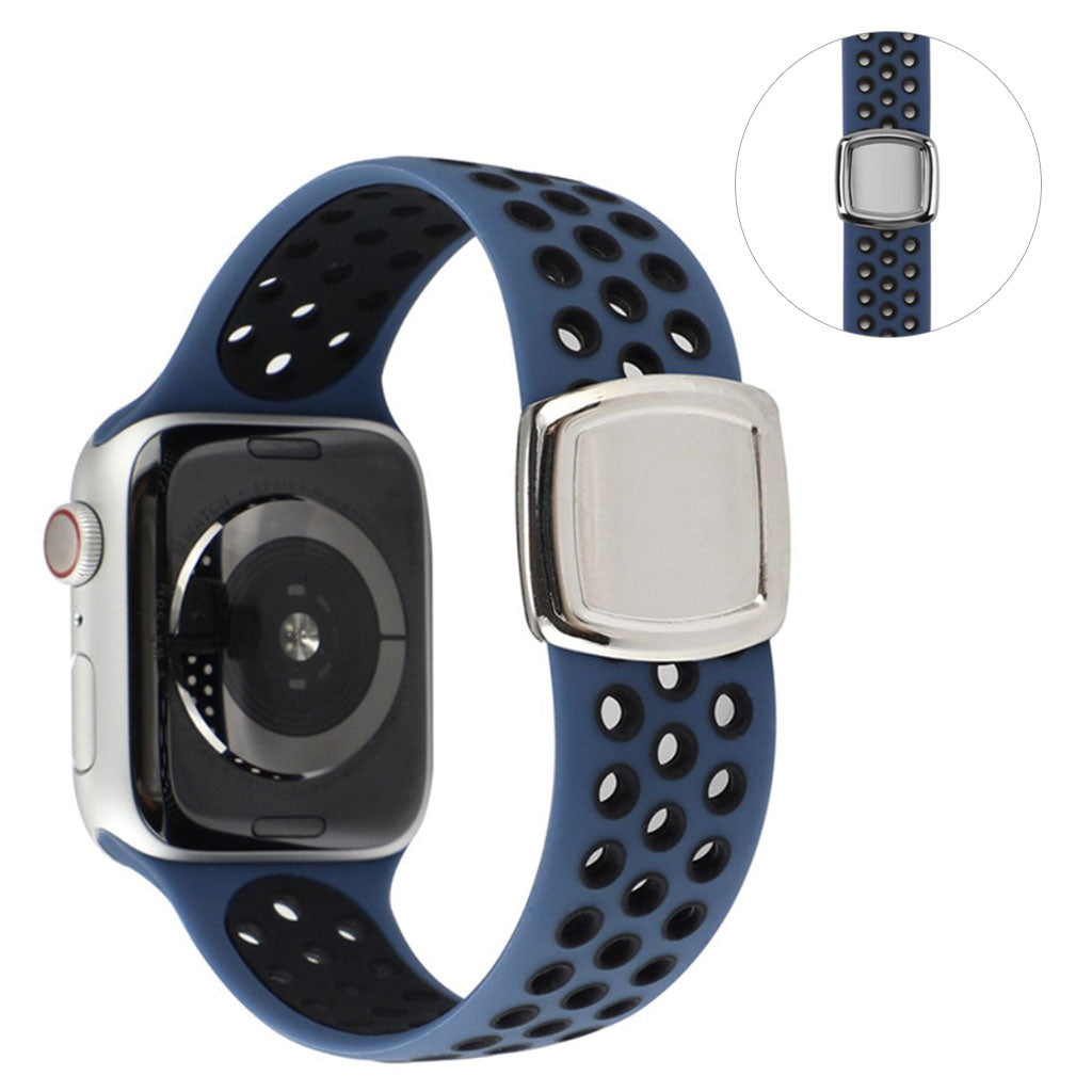 Super smuk Universal Apple Silikone Rem - Blå#serie_13