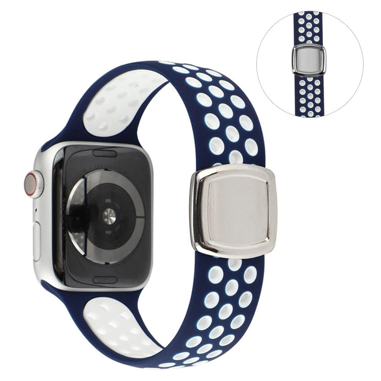 Super smuk Universal Apple Silikone Rem - Blå#serie_14