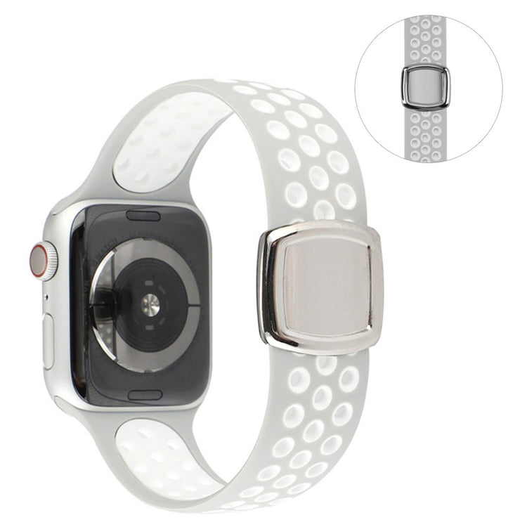 Super smuk Universal Apple Silikone Rem - Sølv#serie_6