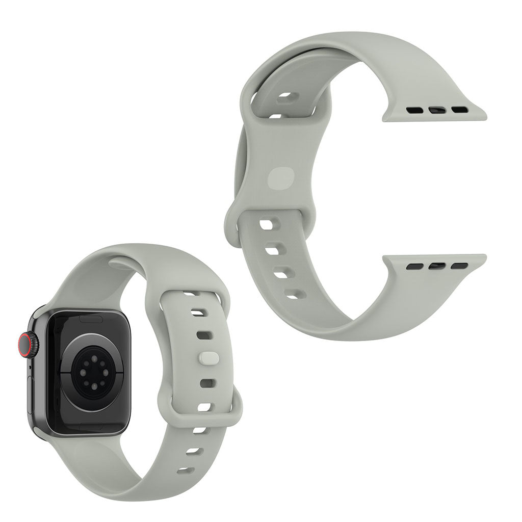 Super flot Universal Apple Silikone Rem - StΓΈrrelse: L - SΓΈlv#serie_1