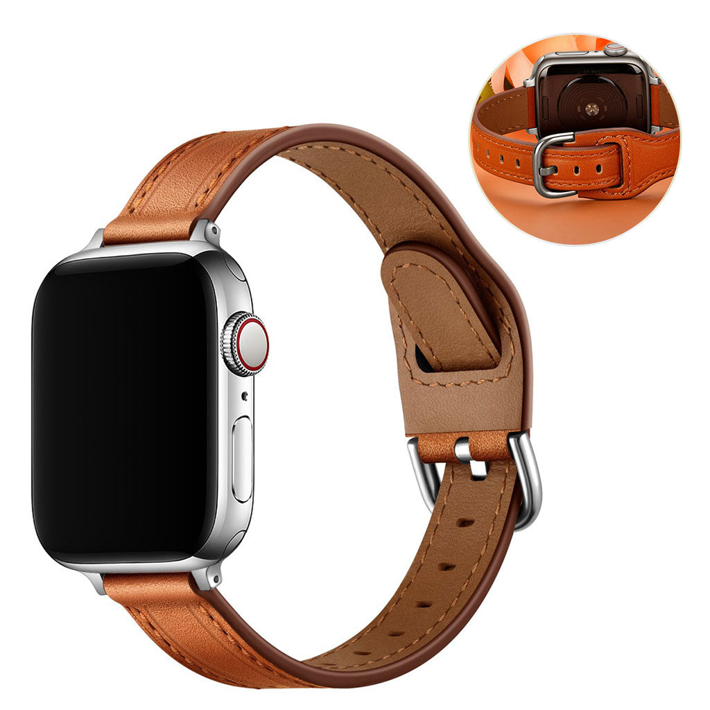 Vildt rart Universal Apple Ægte læder Rem - Brun#serie_4