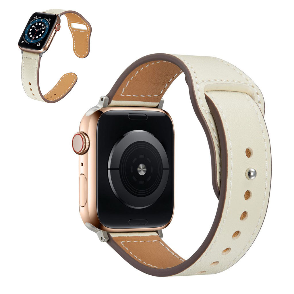 Mega sejt Universal Apple Ægte læder Rem - Brun#serie_4