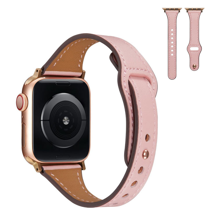 Meget godt Universal Apple Ægte læder Rem - Pink#serie_6