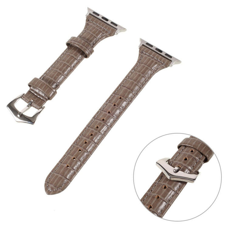 Mega fed Universal Apple Ægte læder Rem - Brun#serie_4