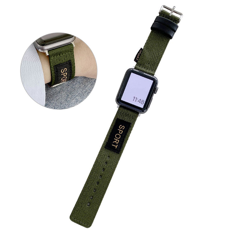 Helt vildt fint Universal Apple Nylon Rem - Grøn#serie_6