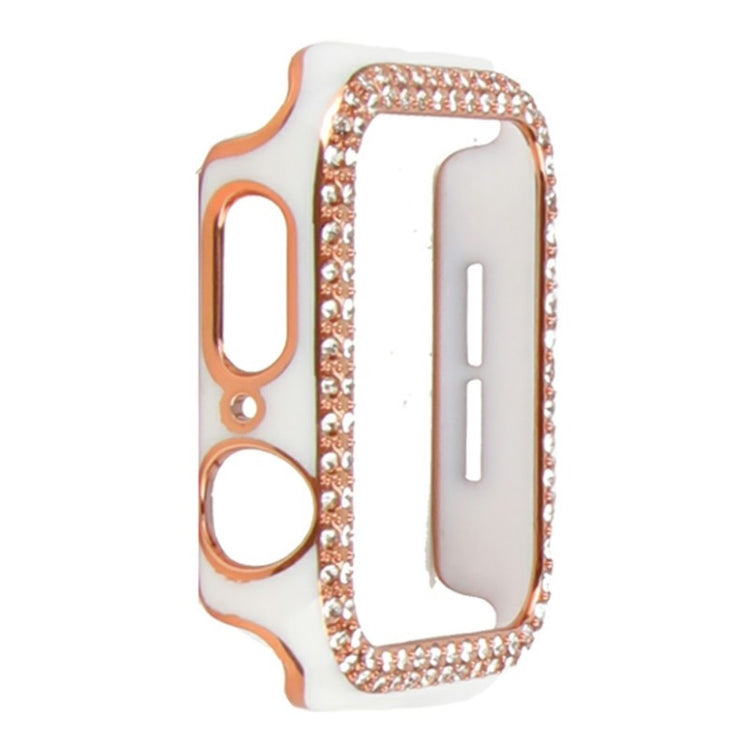 Universal Apple  Plastik og Rhinsten Bumper  - Hvid#serie_1