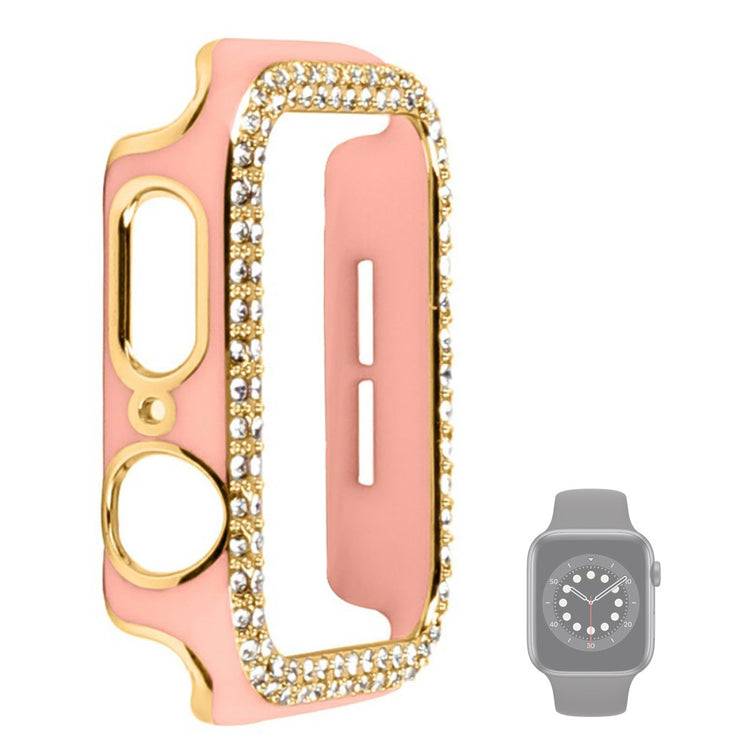 Universal Apple  Plastik og Rhinsten Bumper  - Pink#serie_3