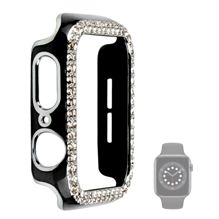 Universal Apple  Plastik og Rhinsten Bumper  - Sort#serie_6